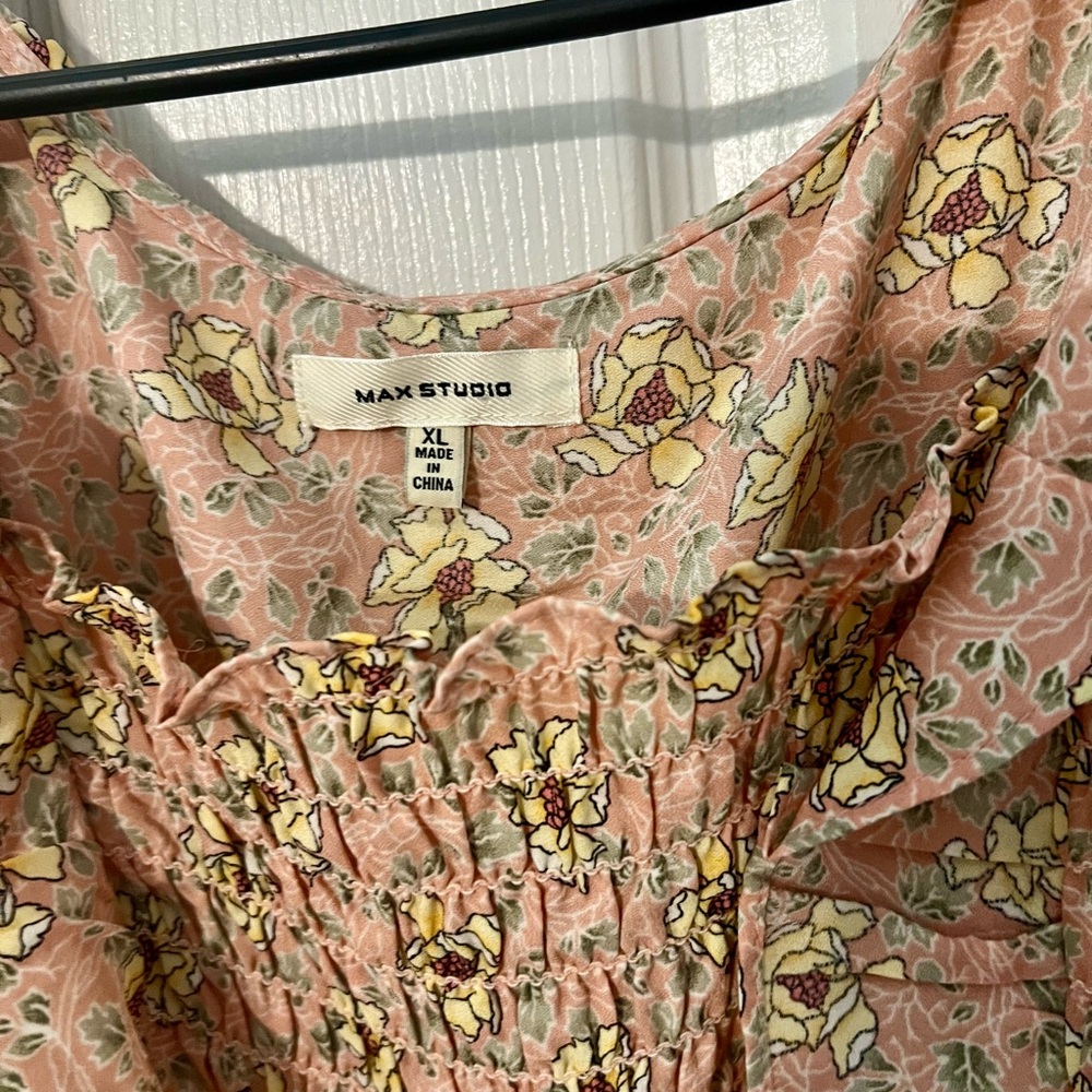 Max Studio Floral Ruffle Dress - Picture 3 of 4